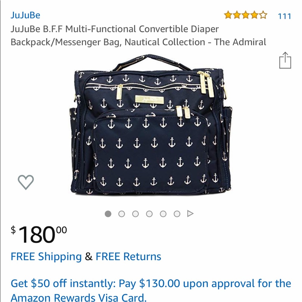 JuJuBe diaper bag